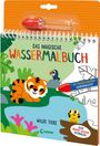 Das magische Wassermalbuch - Wilde Tiere, Buch