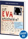 "Finde den wahren Dieb! Ist EVA unschuldig? Das Krimirätsel: 40.079 Verdächtige. OHNE KI" auf einem Buchcover.