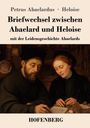"Briefwechsel zwischen Abaelard und Heloise" zeigt ein Gemälde von zwei Figuren in historischer Kleidung beim Schreiben.