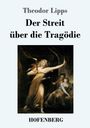 "Theodor Lipps: Der Streit über die Tragödie. Gemälde von drei Personen in dramatischer Szene, Frau mit erhobenem Arm."