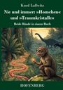 Titel: Nie und immer: »Homchen« und »Traumkristalle«. Illustration eines Affen in einem dichten Wald mit Dinosauriern.