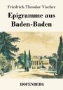 "Epigramme aus Baden-Baden" von Friedrich Theodor Vischer, HOFENBERG. Illustration eines Parks mit Menschen und Gebäude.