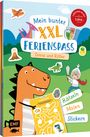 : Mein bunter XXL-Ferienspaß: Dinos und Ritter - 3 Kreativbücher im Bundle, Buch