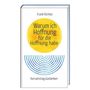 Text: „Warum ich Hoffnung für die Hoffnung habe“ von Frank Richter, darunter ein gelbes Quadrat und blaue Halbkreise.