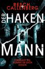 Text: "RESCH CALLENBERG DER HAKENMANN VERSAGST DU, KOMMT ER DICH HOLEN THRILLER". Ein düsterer Flur mit Rissen.