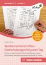 "Wochenrechenstreifen - Rechenübungen für jeden Tag" von Sybille Schreiber. Übungsblätter für Mathematik Klasse 3.