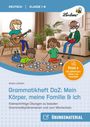 Deutsch, Klasse 1-6. Grammatikheft DaZ: Übungen zu Grammatik und Wortschatz. Illustration: Kinder spielen, ein Mann liest.