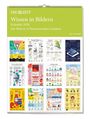 "Wissen in Bildern. Kalender 2028. Die Welt in 12 faszinierenden Grafiken. Cover mit 12 bunten Infografiken."