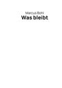 Sascha Büttner: Was bleibt, Buch