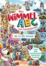 Texte: "Das Wimmel-ABC zum Lesenlernen", "Ab in die Ferien!", "Lese- und Rätselspaß für Schulstarter". Bunte Strandillustration.
