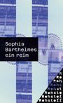 Sophia Barthelmes: ein reim, Buch