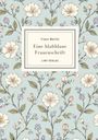 Franz Werfel, "Eine blaßblaue Frauenschrift", LIWI Verlag. Florales Muster mit weißen und lilafarbenen Blüten auf blauem Grund.