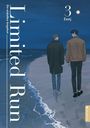 "Limited Run", "Ein eiskaltes Angebot", "3", "Eeej". Zwei Personen gehen nachts am Strand entlang, eine beleuchtete Küste.