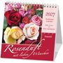 2027 Postkarten-Kalender „Rosenduft mit lieben Wünschen“ von Doro Zachmann, mit einem bunten Rosenbild.