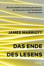 Titel: "DAS ENDE DES LESENS"; Untertitel: "Über die allmähliche Zerstörung des Denkens..."; Design: Gelbe Wellenlinien.