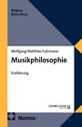 Text: "Wolfgang Matthias Fuhrmann, Musikphilosophie, Einführung." Es ist ein Buchcover mit einem schlichten, geometrischen Design.