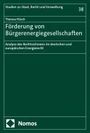 Theresa Hüsch: Förderung von Bürgerenergiegesellschaften, Buch