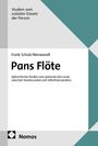 Titel: "Pans Flöte" von Frank Schulz-Nieswandt. Es ist ein Buchcover mit geometrischem Design und Nomos Logo.