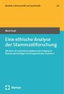 Mario Kropf: Eine ethische Analyse der Stammzellforschung, Buch