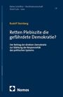 Buchtitel: "Retten Plebiszite die gefährdete Demokratie?" von Rudolf Steinberg. Unten das Logo von Nomos.