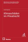 "Klimaschäden im Privatrecht" von David Paparizos, Münchener Universitätsschriften. Roter Hintergrund. Logos unten.
