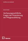 Denise Tarrach, "Verfassungsrechtliche Fragen der Finanzierung der Pflegeausbildung", Nomos. Roter Hintergrund.