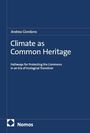 Texte: "Andrea Giordano", "Climate as Common Heritage", "Pathways for Protecting the Commons in an Era of Ecological Transition". Nomos-Logo unten links.