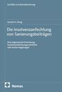 Titel: "Die Insolvenzanfechtung von Sanierungsbeiträgen". Thema: Insolvenzrecht. Unten: Nomos-Logo.