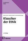 Studienkurs Ethik. Klassiker der Ethik von Martin Dürchs, Sebastian Meisel, Sarah Weichlein [Hrsg.]. 2. Auflage. Nomos. Lila-weißes Design.