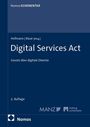 Nomos KOMMENTAR, Hofmann|Raue [Hrsg.], Digital Services Act, Gesetz über digitale Dienste, 2. Auflage, Logos von Manz und Helbing Lichtenhahn.