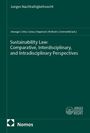 Buchtitel: "Sustainability Law: Comparative, Interdisciplinary, and Intradisciplinary Perspectives". Unten Logo von "Nomos".