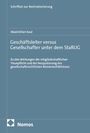 Buchtitel: "Geschäftsleiter versus Gesellschafter unter dem StaRUG" von Maximilian Kaul. Oben steht "Schriften zur Restrukturierung". Unten ist das Nomos-Logo.