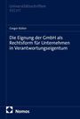 Ein dunkelblaues Cover mit dem Titel "Die Eignung der GmbH als Rechtsform für Unternehmen in Verantwortungseigentum". Unten das Nomos-Logo.