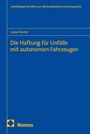 "Heidelberger Schriften zum Wirtschaftsrecht und Europarecht. Lukas Diestel: Die Haftung für Unfälle mit autonomen Fahrzeugen. Nomos." Blaues Cover, gelbe Schrift, Nomos-Logo unten links.