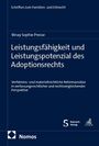 "Leistungsfähigkeit und Leistungspotenzial des Adoptionsrechts", "Schriften zum Familien- und Erbrecht", blaue Buchgestaltung.
