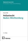 René Pöltl - Polizeirecht Baden-Württemberg. 11. Auflage. Logo: Nomos, oben türkisfarbener Balken.