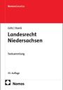 Titel: Landesrecht Niedersachsen, Textsammlung. Autoren: Götz | Starck. 35. Auflage. Nomos-Verlag-Logo unten rechts.