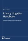 Text: Boris Paal [ed.], Privacy Litigation Handbook, Damages and Enforcement under the GDPR. Unten links ist ein Nomos-Logo.