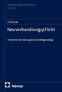 Titel: "Neuverhandlungspflicht im Rahmen der Störung der Geschäftsgrundlage." Autor: Yi-Chin Lee. Blaue Buchcover.