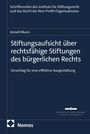 Anneli Munz: Stiftungsaufsicht über rechtsfähige Stiftungen des bürgerlichen Rechts, Buch