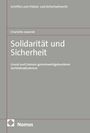 Buchcover in Grautönen: "Solidarität und Sicherheit" von Charlotte Jawurek. Oben "Schriften zum Polizei- und Sicherheitsrecht". Unten Nomos-Logo.