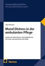 „Moral Distress in der ambulanten Pflege“, Julia Petersen; Nomos, blaue und weiße Buchgestaltung mit gelben Akzent.