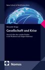 "Gesellschaft und Krise" von Alexander Strupp. Cover zeigt eine Weltkugel mit weißen Linien. Nomos Logo unten links.