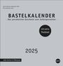 : Premium-Bastelkalender silbergrau mittel 2025, KAL