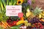 Heyes Küchenkalender 2027. Mit Rezepten, Tipps und Warenkunde. Vielfältiges frisches Obst und Gemüse in üppiger Anordnung.