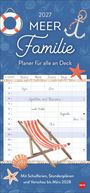 2027 MEER Familie. Planer für alle an Deck. Mit Schulferien und Vorschau bis März 2028. Illustration: Seefahrtsmotive.