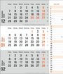 times&more 3-Monatsplaner, orange 2027, KAL
