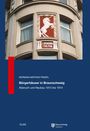 Titel: Bürgerhäuser in Braunschweig. Abbildung eines Gebäudes mit einem Einhornrelief und dem Text "EINHORN ERB. 1910".