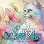 Monsoon Publishing: Cats and Flowers Coloring Book for Adults, Buch