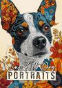 Monsoon Publishing: Line Art Dog Portraits Coloring Book for Adults, Buch